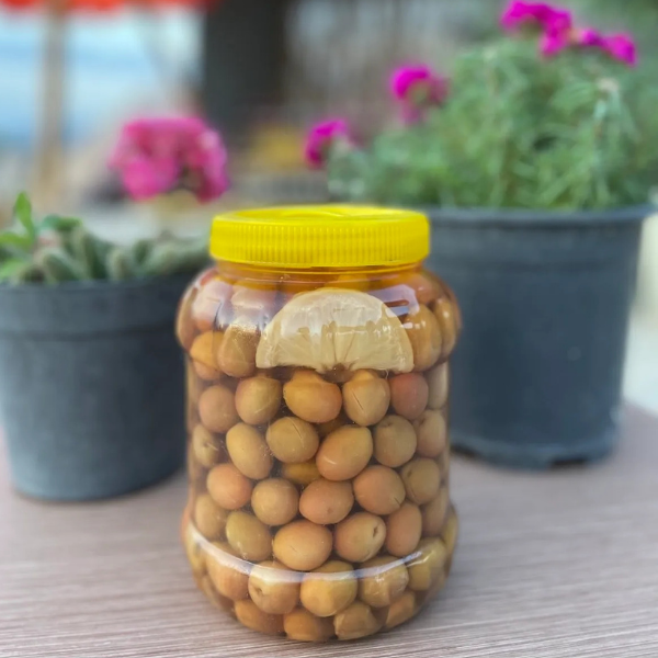 Limonlu Çizik Yeşil Zeytin Net 1kg Brüt 1.4 Kg Balıkesir Havran