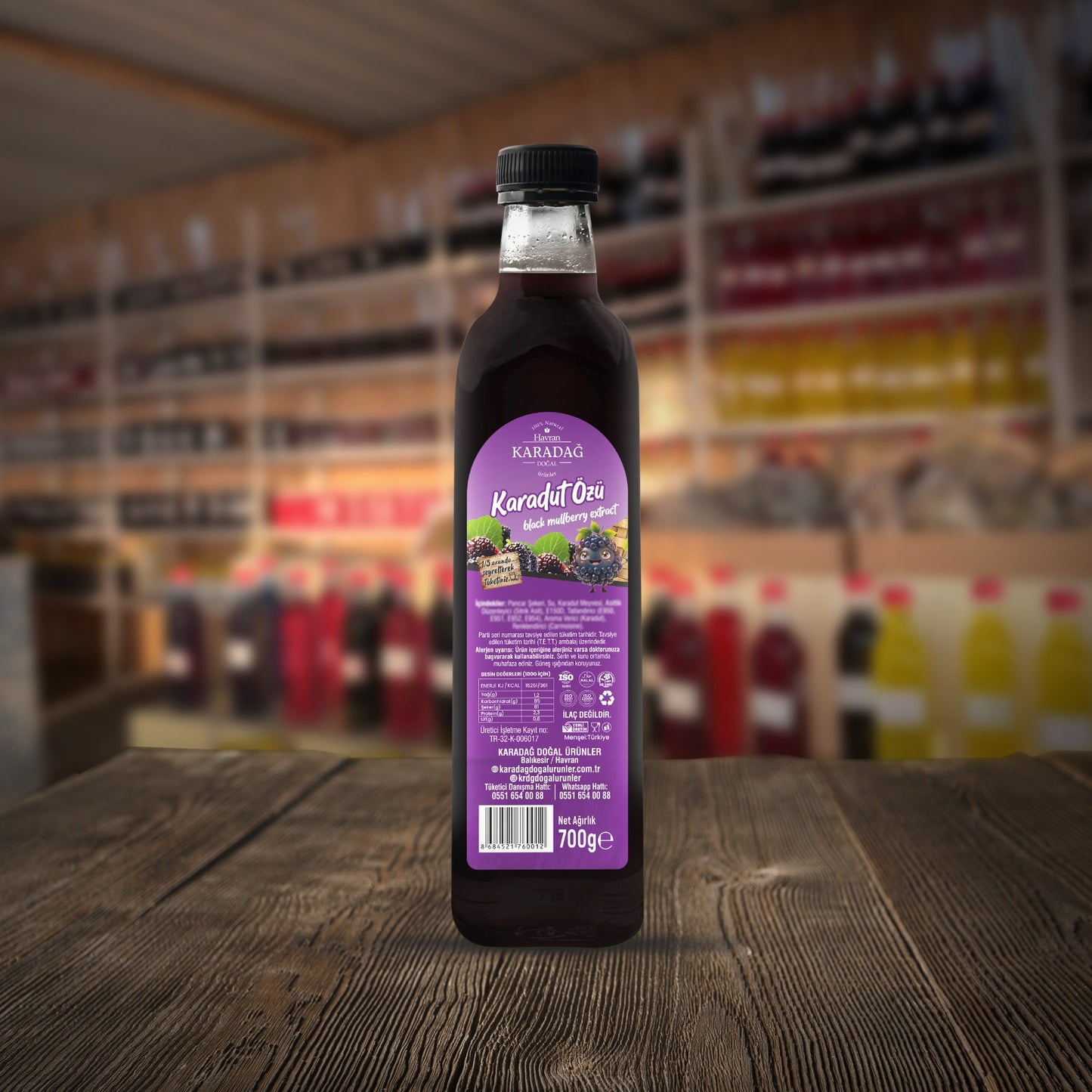 Doğal Karadut Özü 700gr