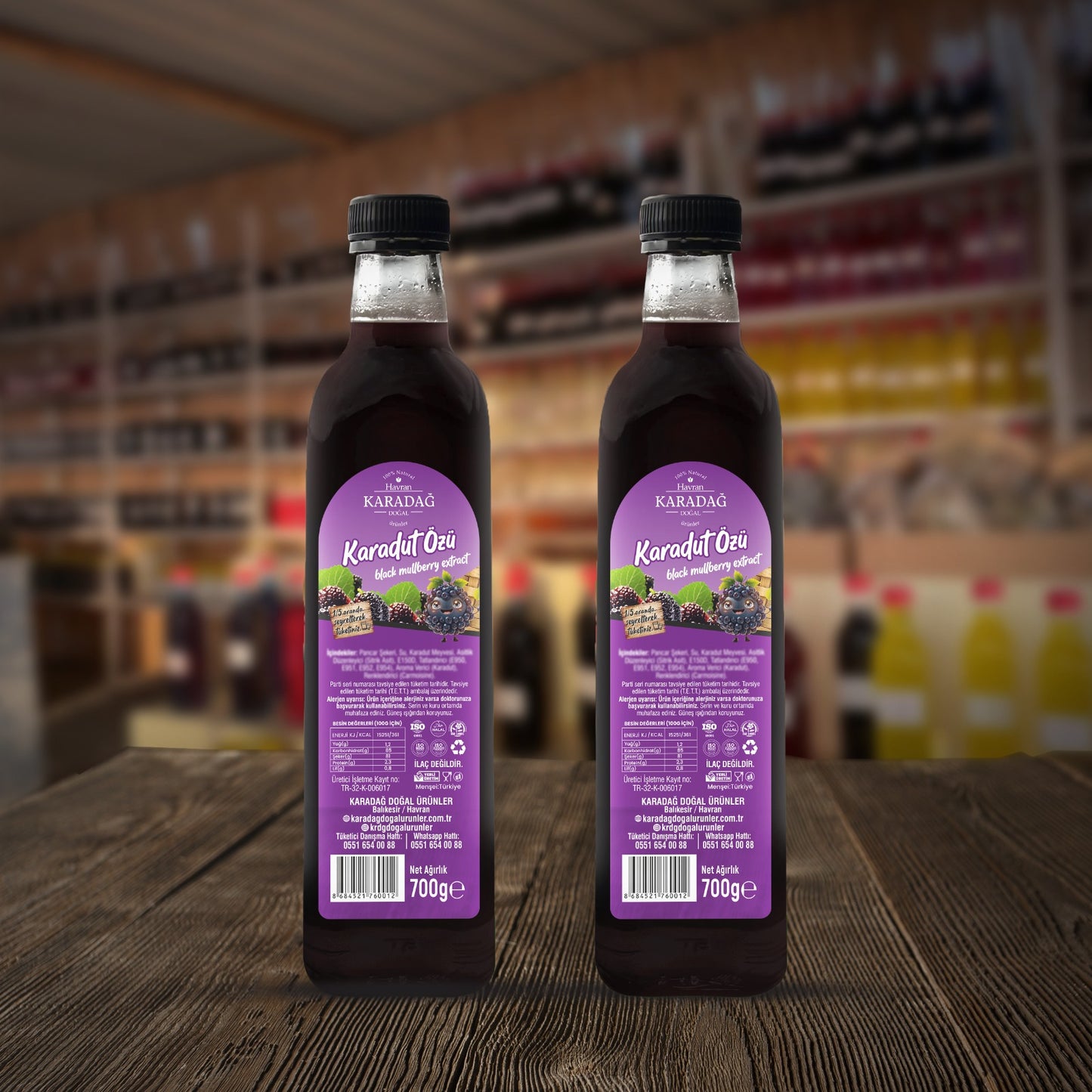 Doğal Karadut Özü 2 Adet 700gr