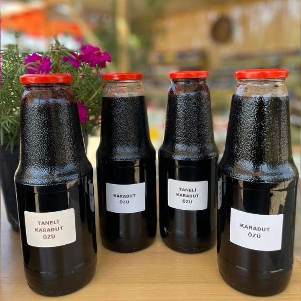 2 Adet Karadut Özü 1400g 2 Adet Taneli Karadut Özü 1400g