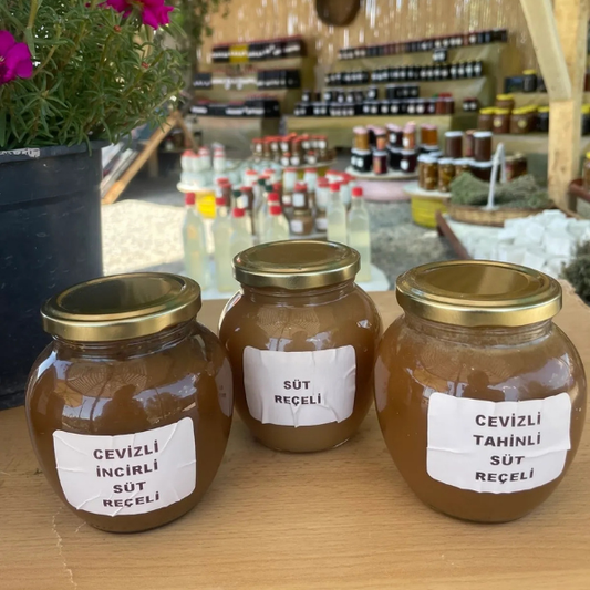 1 Adet Süt Reçeli 1 Adet Tahinli Süt Reçeli 1 Adet Incirli Süt Reçeli 400g