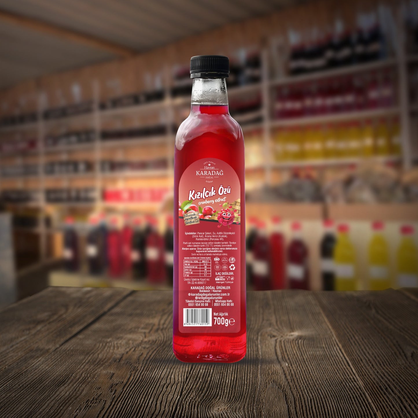 Doğal Kızılcık Özü 850g