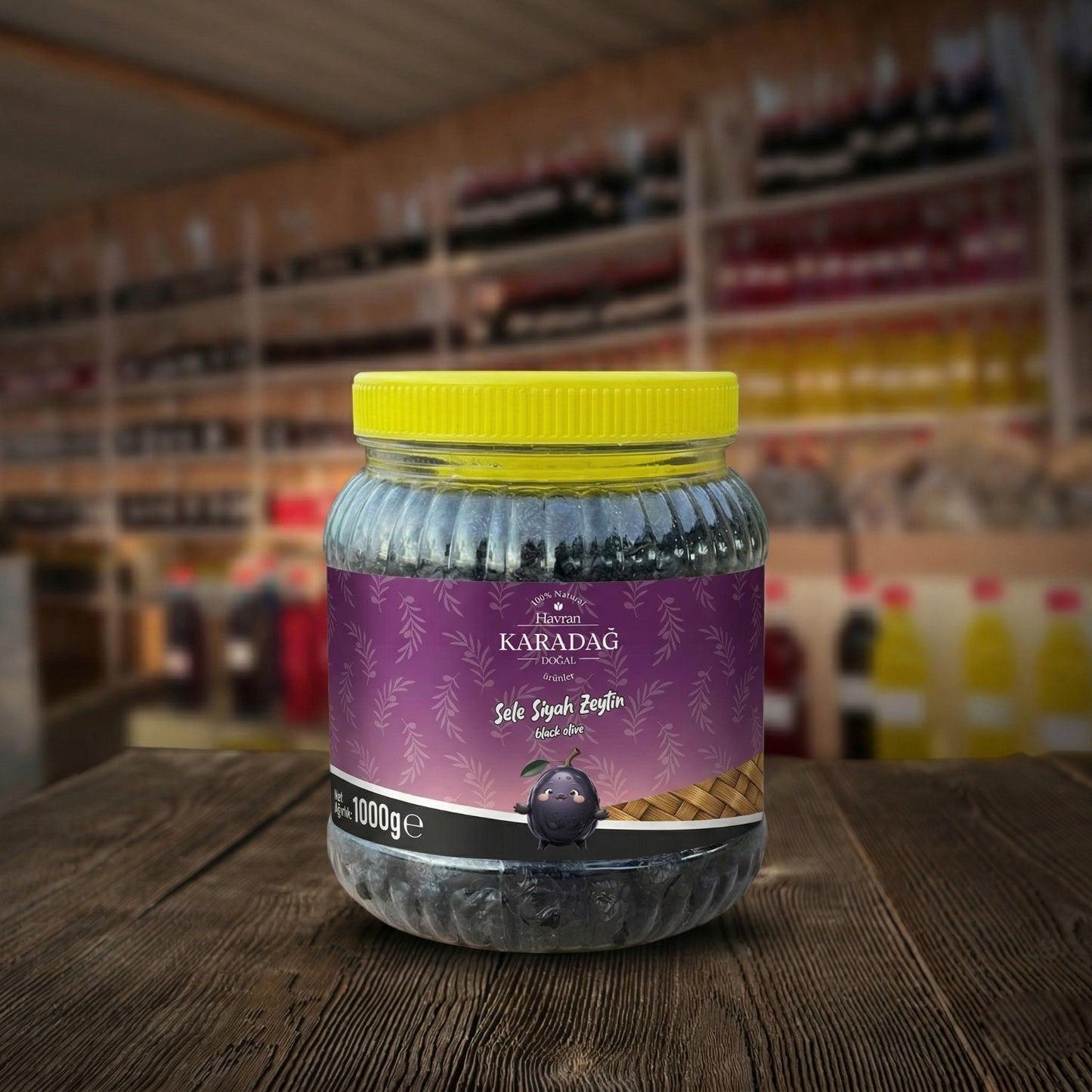 Edremit Siyah Sele Zeytin 1 Kg