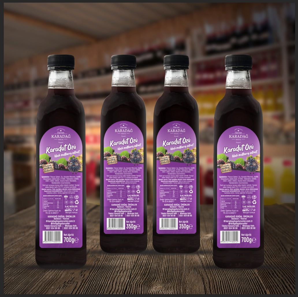 Doğal Karadut Özü 4 Adet 700gr